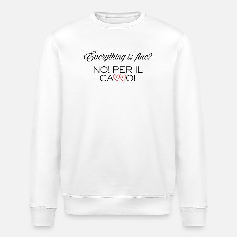 Everything_is_Fine - Stanley/Stella Unisex Bio-Sweatshirt ROLLER - Weiß