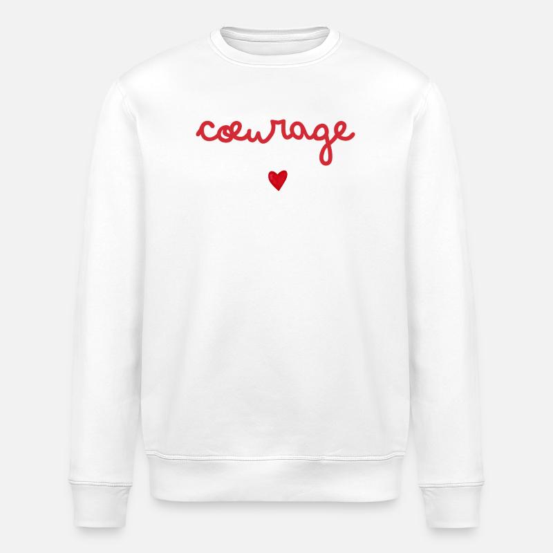 Mut-Geschenk-Idee - Stanley/Stella Unisex Bio-Sweatshirt ROLLER - Weiß