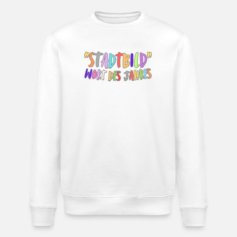 Mot de l’année Cityscape - Sweat bio ROLLER Stanley/Stella Unisexe - blanc