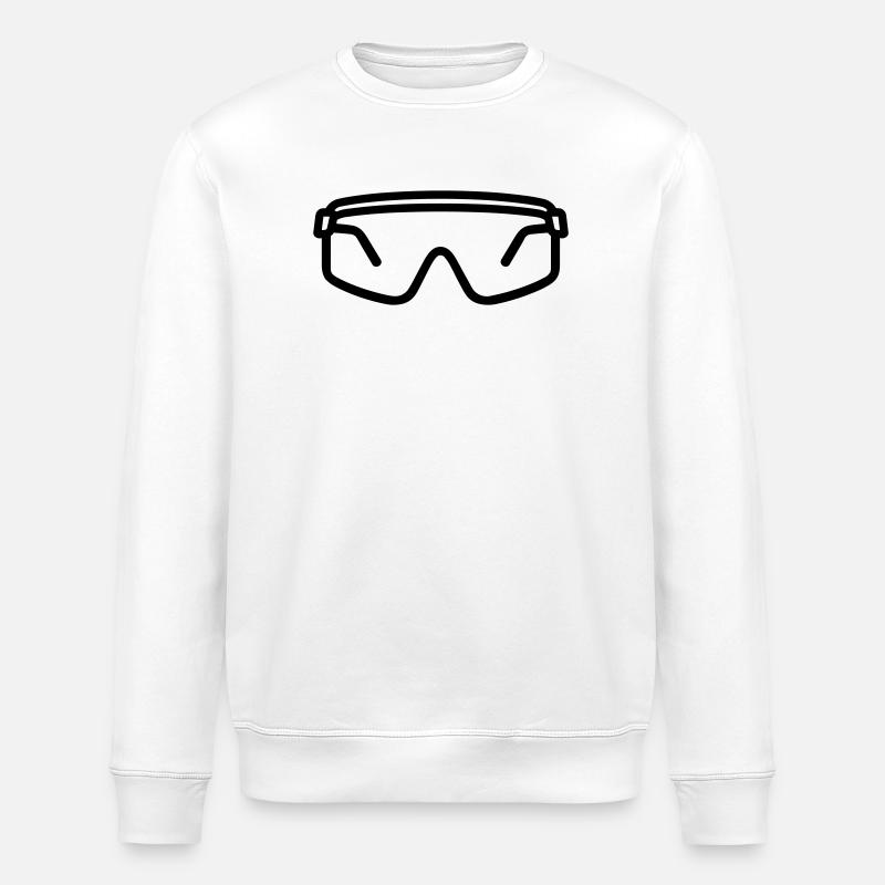 Schutzbrille - Stanley/Stella Unisex Bio-Sweatshirt ROLLER - Weiß