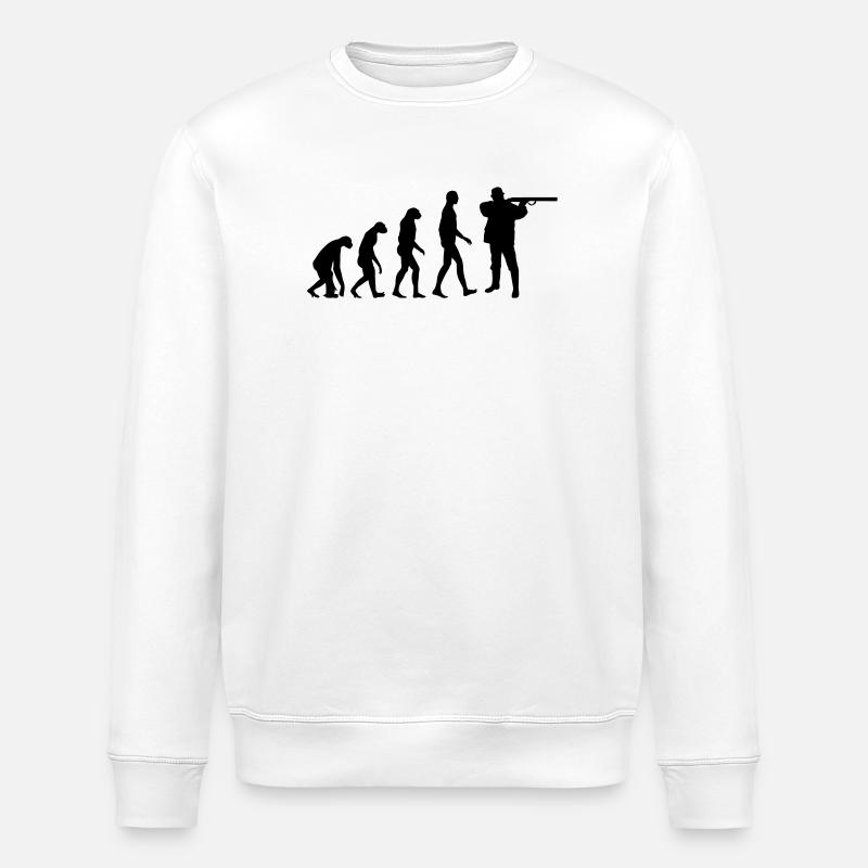Hunter Evolution - Hunting - Stanley/Stella ROLLER Unisex Organic Sweatshirt - white