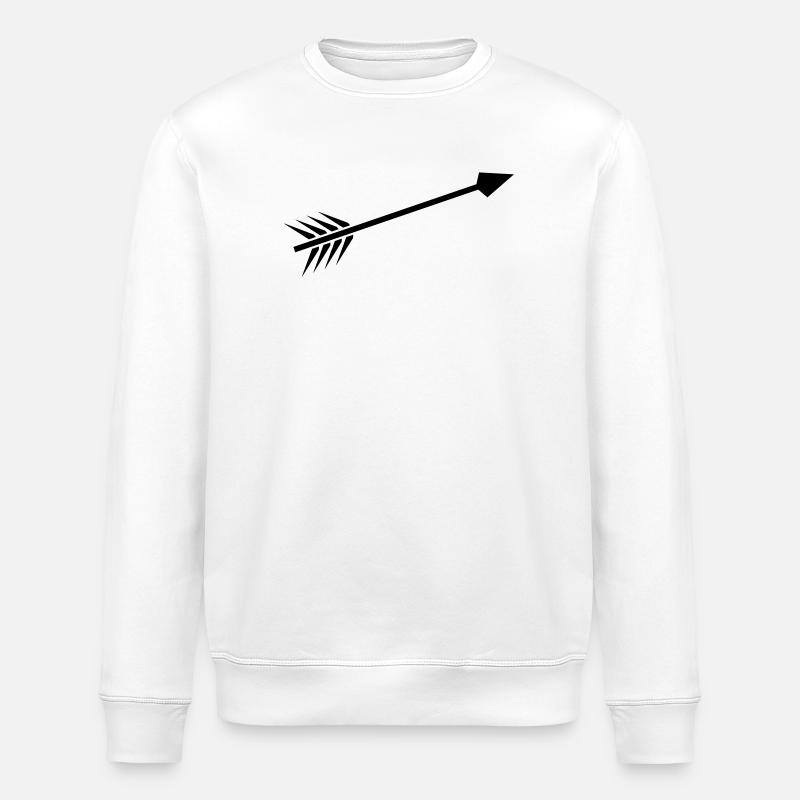 Flèche - Sweat bio ROLLER Stanley/Stella Unisexe - blanc