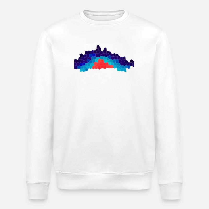 Thermal Core Mosaic - Stanley/Stella Unisex Bio-Sweatshirt ROLLER - Weiß