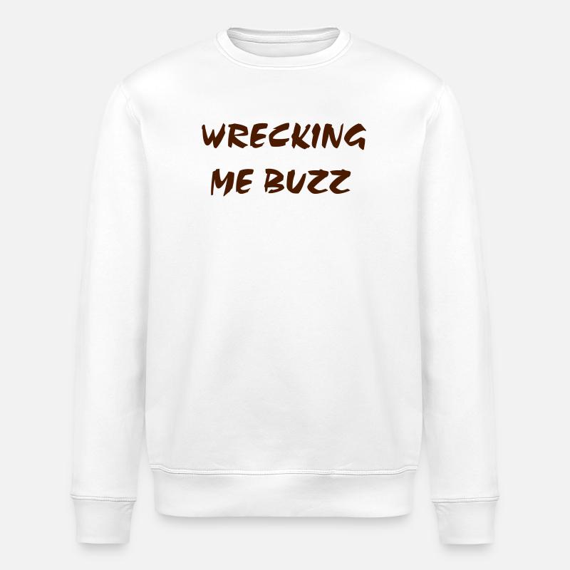 Ich zerstöre mich, Buzz - Stanley/Stella Unisex Bio-Sweatshirt ROLLER - Weiß