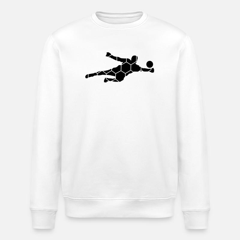 fussball_5 - Stanley/Stella ROLLER Unisex Organic Sweatshirt - white