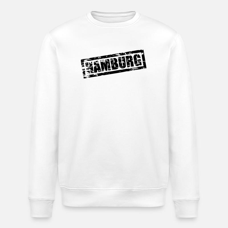 hamburg - Stanley/Stella Unisex Bio-Sweatshirt ROLLER - Weiß