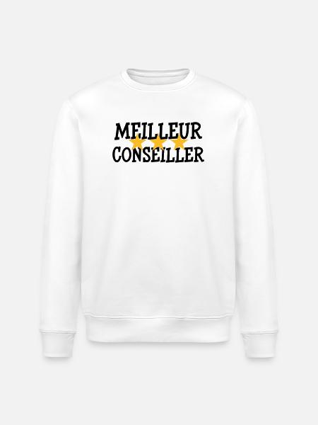 Meilleur Conseiller - Sweat bio ROLLER Stanley/Stella Unisexe - blanc