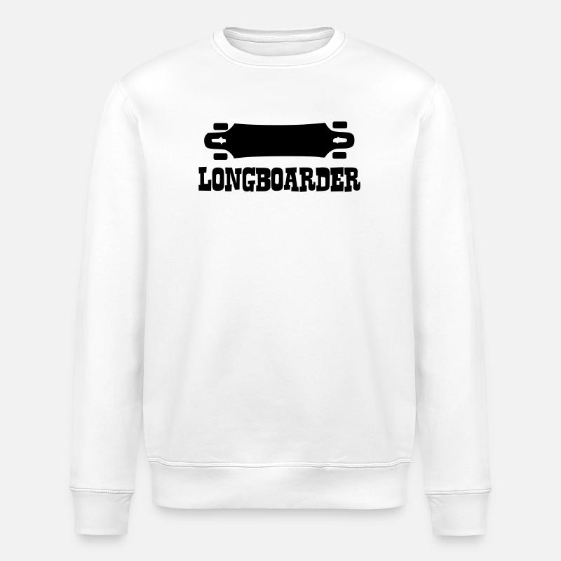 Longboard,Longboarder,Skateboard,Skate,Skater - Stanley/Stella Unisex Bio-Sweatshirt ROLLER - Weiß