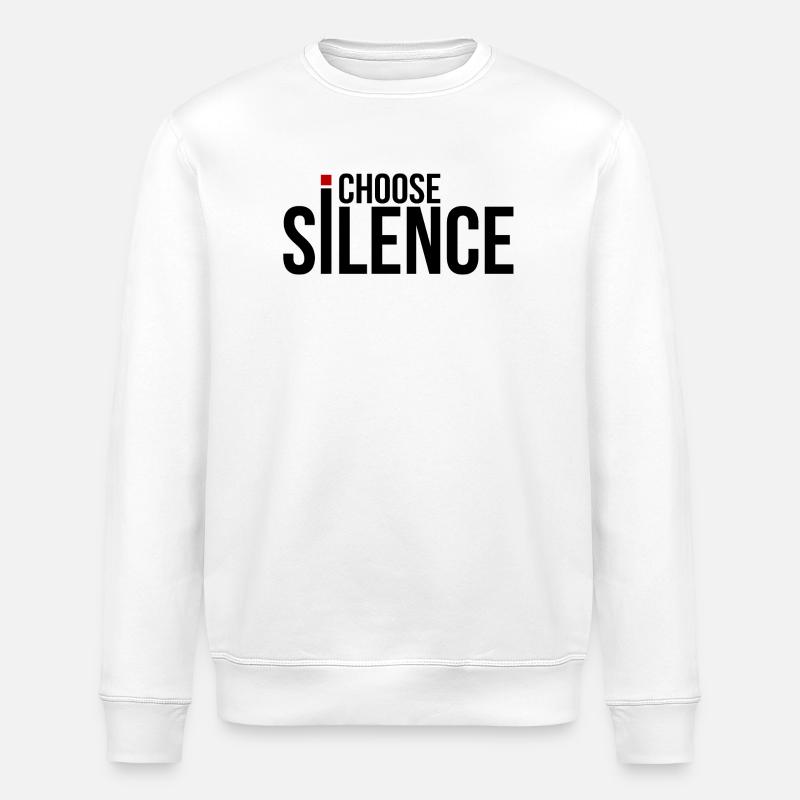 Je choisis le silence - Sweat bio ROLLER Stanley/Stella Unisexe - blanc
