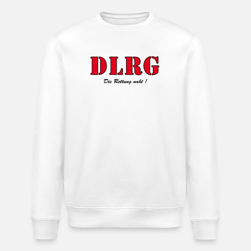 DLRG - Die Rettung naht - Stanley/Stella Unisex Bio-Sweatshirt ROLLER - Weiß