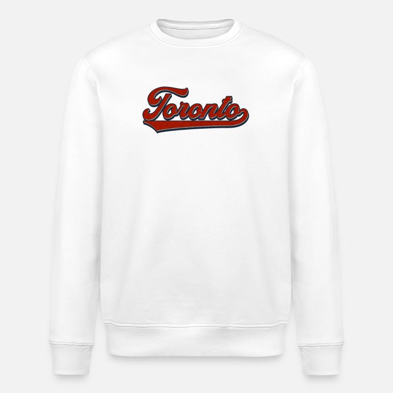 Toronto Retro Script - Stanley/Stella Unisex Bio-Sweatshirt ROLLER - Weiß