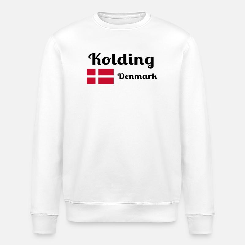 Kolding Danemark - Imprimés élégants - Sweat bio ROLLER Stanley/Stella Unisexe - blanc