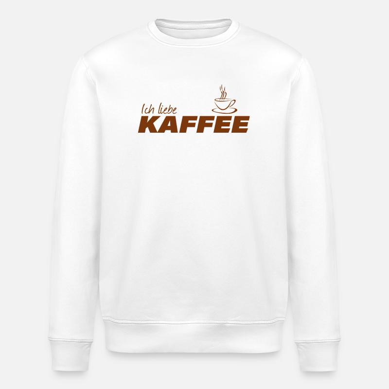J’adore le café - Sweat bio ROLLER Stanley/Stella Unisexe - blanc