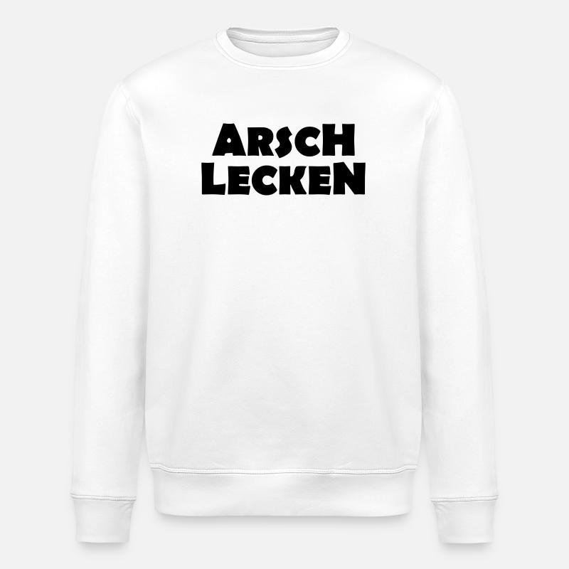 ARSCH LECKEN - Stanley/Stella Unisex Bio-Sweatshirt ROLLER - Weiß