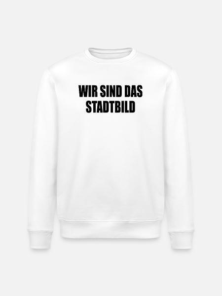 wir sind das stadtbild - Stanley/Stella Unisex Bio-Sweatshirt ROLLER - Weiß