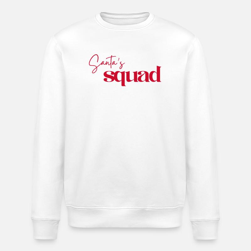Santa Squad Logo  - Stanley/Stella Unisex Bio-Sweatshirt ROLLER - Weiß