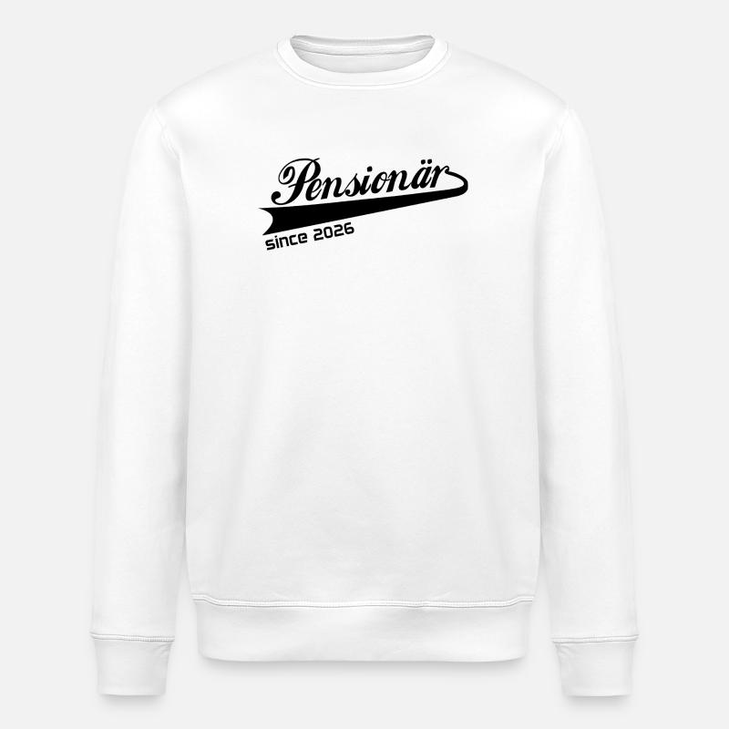 Chemise, veste, tasse retraite retraite 2026 - Sweat bio ROLLER Stanley/Stella Unisexe - blanc