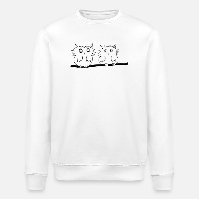 Käutzchen - Das Original by heavenlygoods - Stanley/Stella Unisex Bio-Sweatshirt ROLLER - Weiß