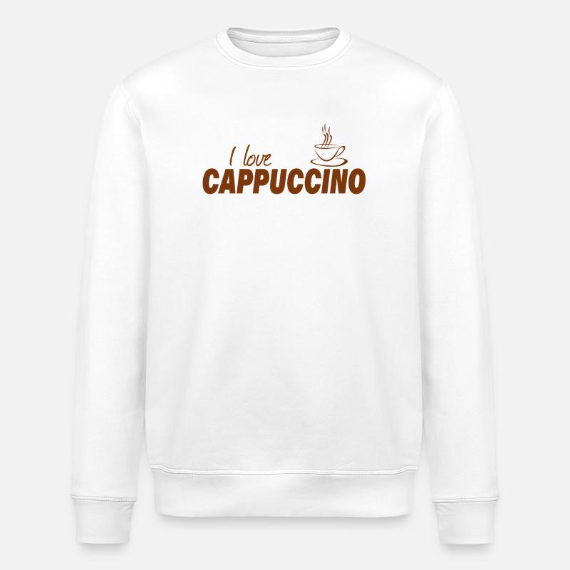J’ADORE LE CAPPUCCINO - Sweat bio ROLLER Stanley/Stella Unisexe - blanc