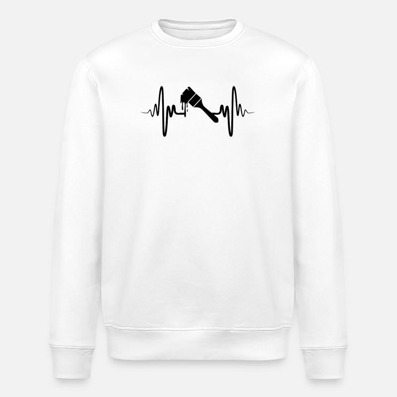 Pinceaux de peintre - Sweat bio ROLLER Stanley/Stella Unisexe - blanc