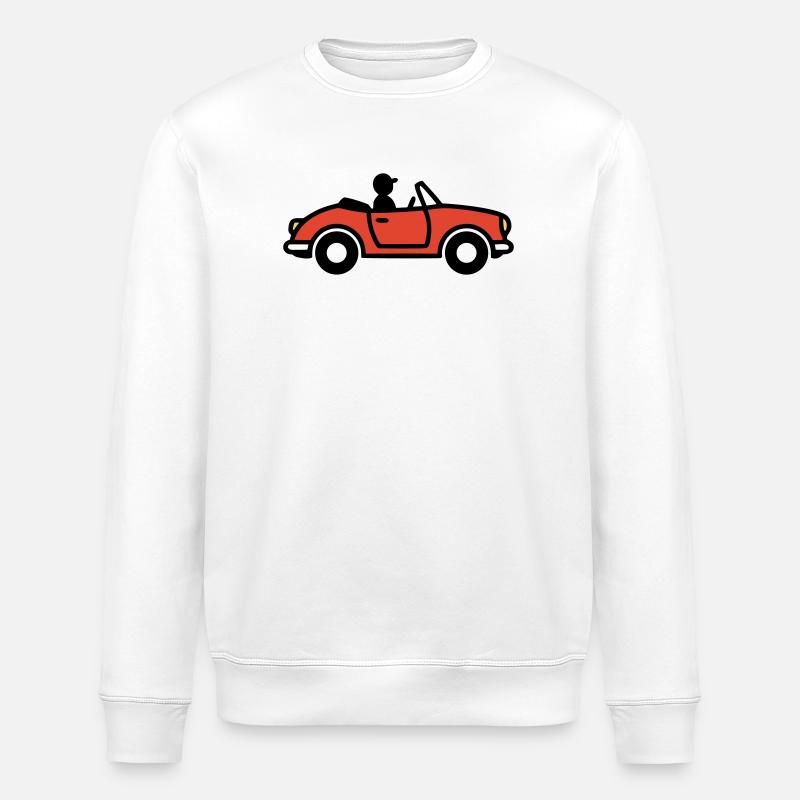Cabriolet Sportwagen Italien Urlaub Auto - Stanley/Stella Unisex Bio-Sweatshirt ROLLER - Weiß