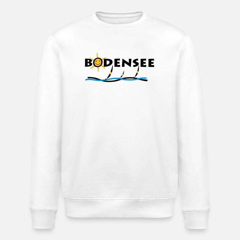 Bodensee - Sonnen T-Shirt - Stanley/Stella Unisex Bio-Sweatshirt ROLLER - Weiß