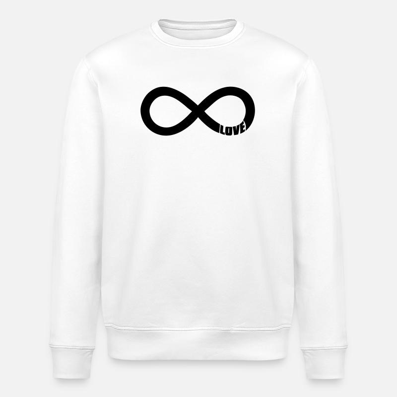 infinite love - liebe - Stanley/Stella Unisex Bio-Sweatshirt ROLLER - Weiß