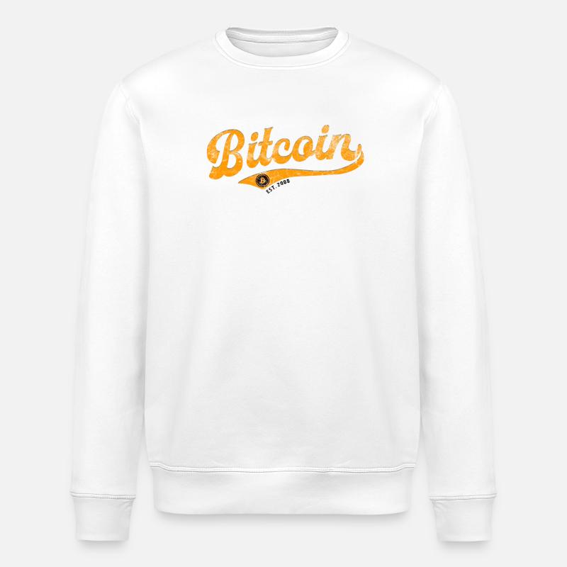 Bitcoin - l’avenir a commencé - Est. 2008 - Sweat bio ROLLER Stanley/Stella Unisexe - blanc
