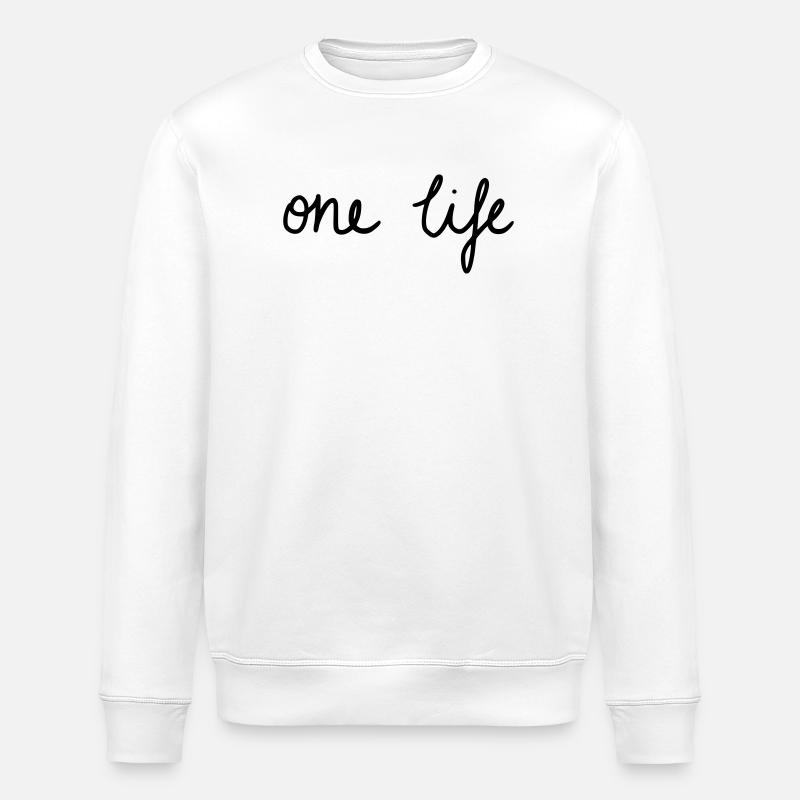 ONE LIFE - Stanley/Stella ROLLER Unisex Organic Sweatshirt - white