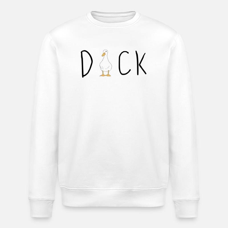 DUCK - Stanley/Stella ROLLER Unisex Organic Sweatshirt - white