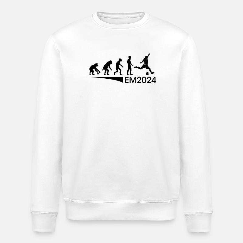 Evolution Football Fan Team Icon - Stanley/Stella ROLLER Unisex Organic Sweatshirt - white