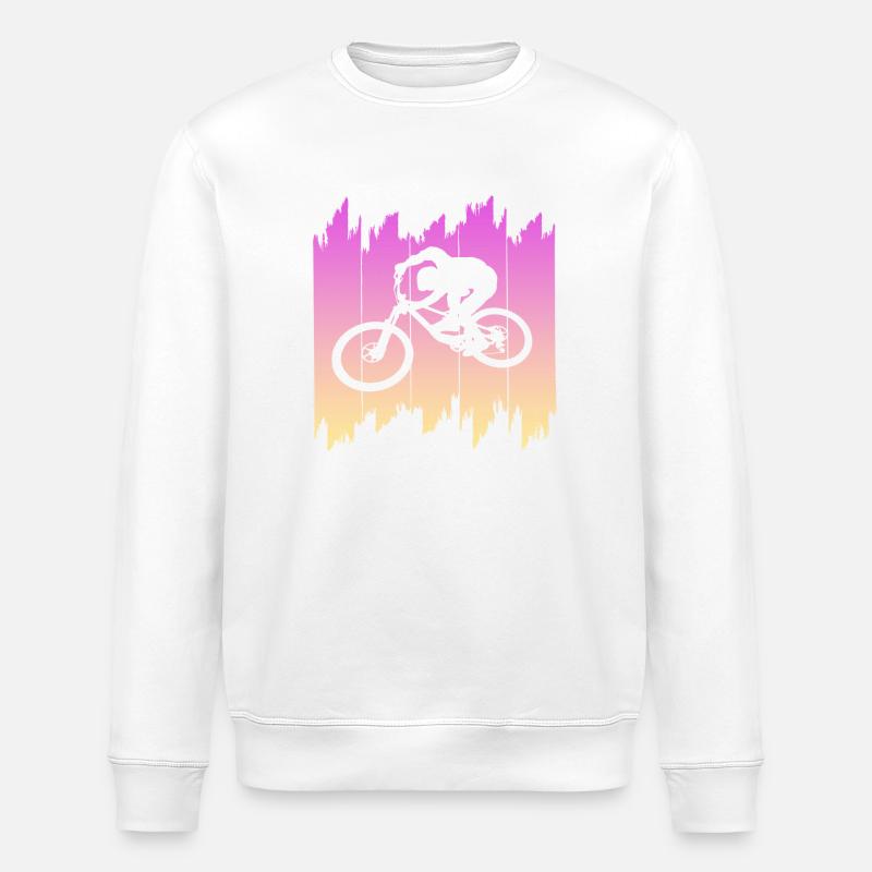 biken - Stanley/Stella Unisex Bio-Sweatshirt ROLLER - Weiß