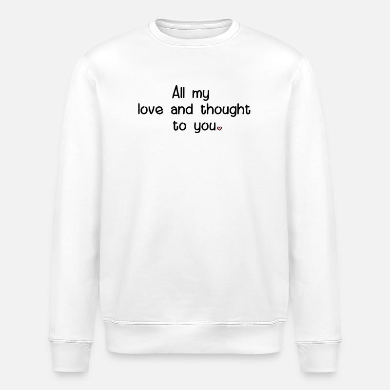 Paroles de deuil Coeur - Sweat bio ROLLER Stanley/Stella Unisexe - blanc