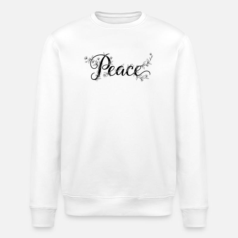 Peace  - Stanley/Stella Unisex Bio-Sweatshirt ROLLER - Weiß