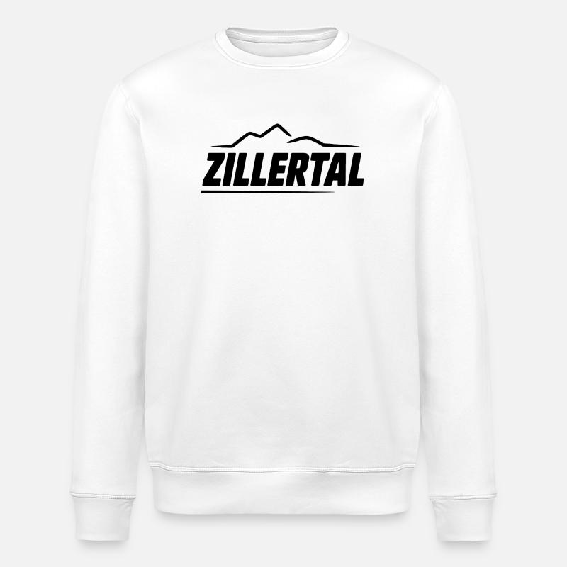 Zillertal - Souvenir Design - Sweat bio ROLLER Stanley/Stella Unisexe - blanc