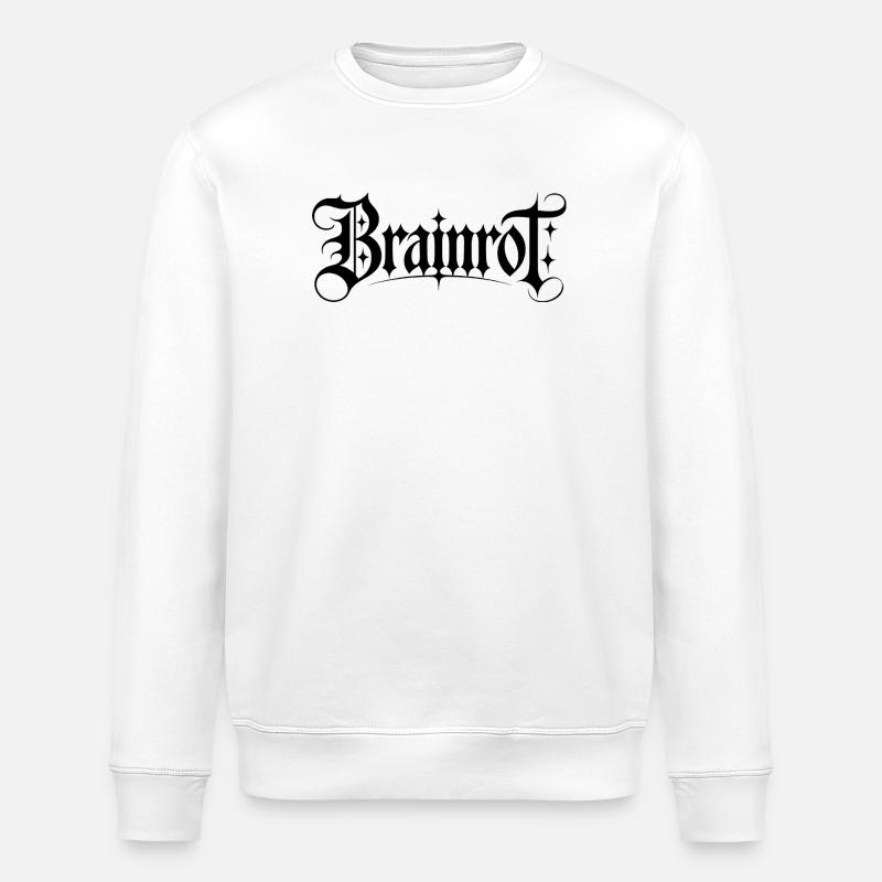 Brainrot – Lustige Gen-Alpha-Memes - Stanley/Stella Unisex Bio-Sweatshirt ROLLER - Weiß