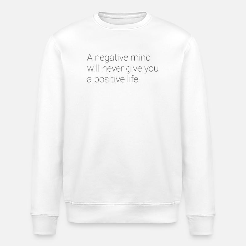 Dicton motivationnel anglais - Sweat bio ROLLER Stanley/Stella Unisexe - blanc