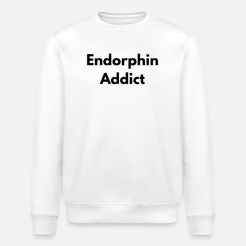 Endorphin addict - Sweat bio ROLLER Stanley/Stella Unisexe - blanc