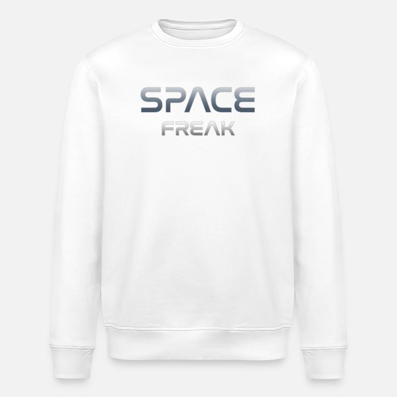 Space Freak Celestial Gradient Tee - Stanley/Stella Unisex Bio-Sweatshirt ROLLER - Weiß