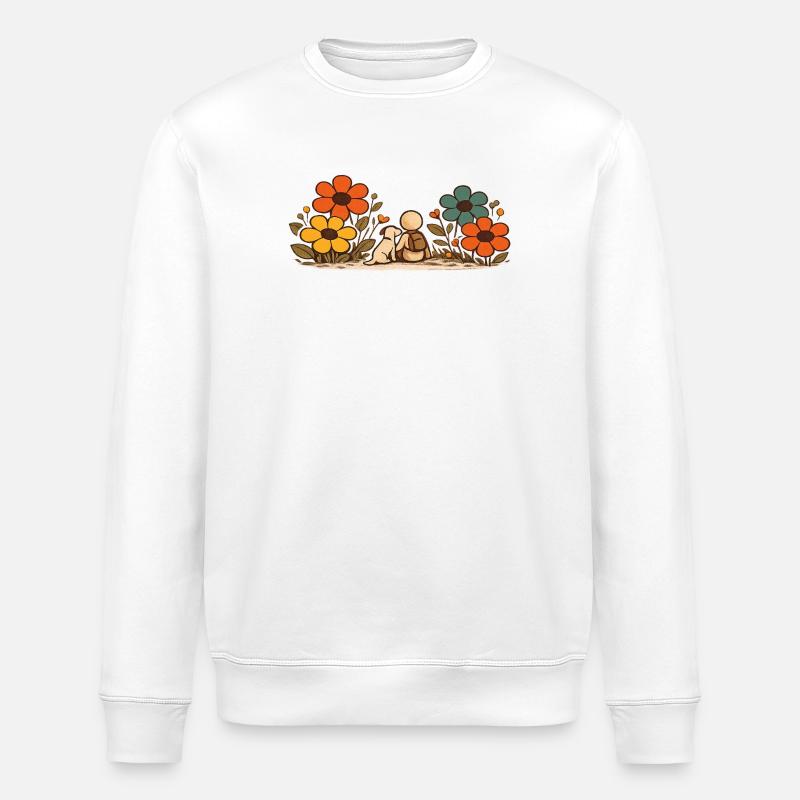 La Petite Pensée | Meilleurs amis - Sweat bio ROLLER Stanley/Stella Unisexe - blanc