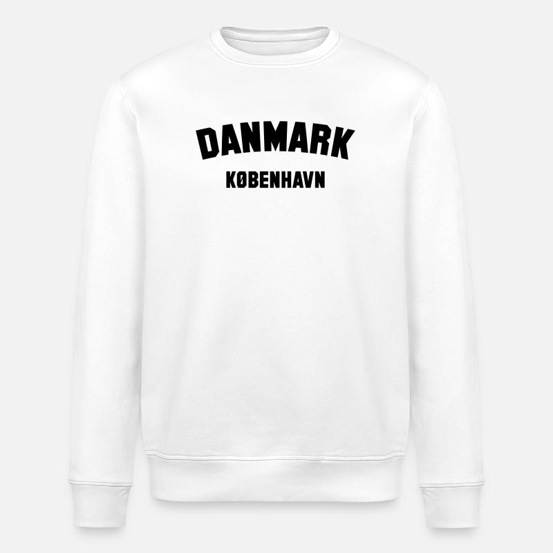 Kopenhagen, Dänemark Denmark Danmark - Stanley/Stella Unisex Bio-Sweatshirt ROLLER - Weiß