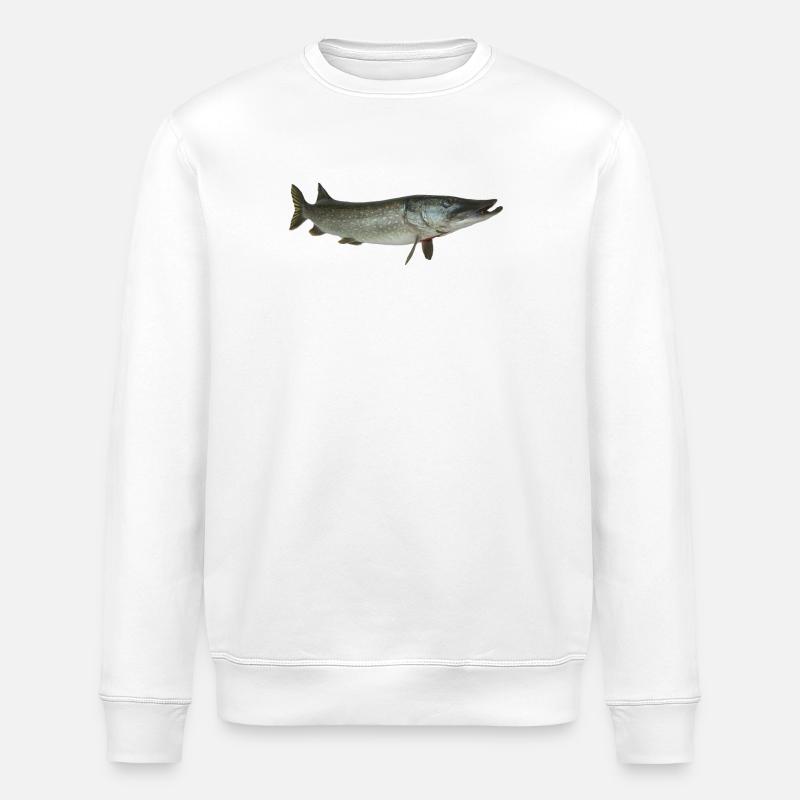 Pike - Stanley/Stella ROLLER Unisex Organic Sweatshirt - white