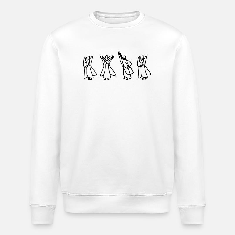 Lettres Waldorf « NON » - Sweat bio ROLLER Stanley/Stella Unisexe - blanc