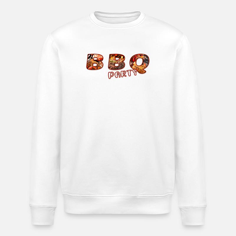 Grillparty - Stanley/Stella Unisex Bio-Sweatshirt ROLLER - Weiß
