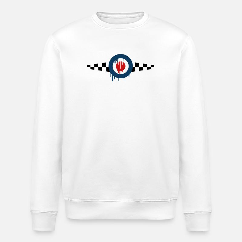 Mod Target skashirts - Sweat bio ROLLER Stanley/Stella Unisexe - blanc