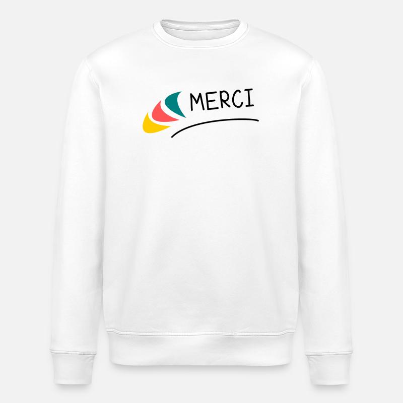 MAÎTRESSE. MERCI. MERCI MAÎTRESSE - Sweat bio ROLLER Stanley/Stella Unisexe - blanc