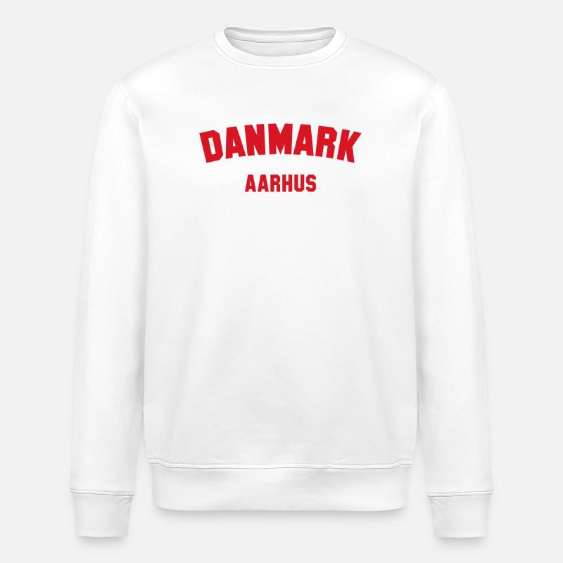 AARHUS Denmark Dänemark - Stanley/Stella ROLLER Unisex Organic Sweatshirt - white