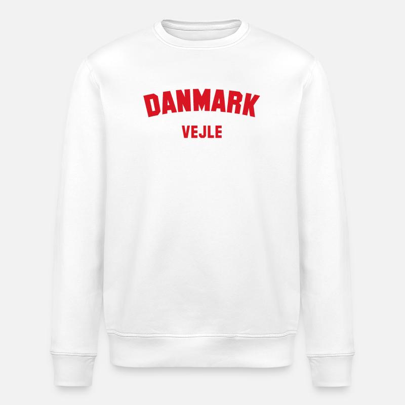 VEJLE Denmark Dänemark - Stanley/Stella Unisex Bio-Sweatshirt ROLLER - Weiß