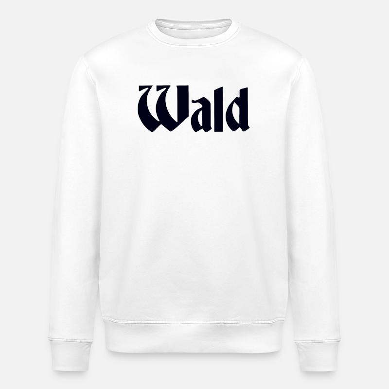 Forest - Stanley/Stella ROLLER Unisex Organic Sweatshirt - white