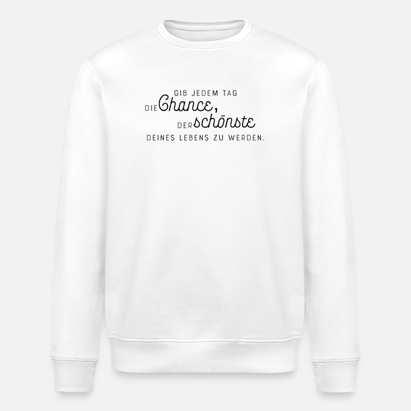 Abstrakte Farbexplosion auf Leinwand - Stanley/Stella Unisex Bio-Sweatshirt ROLLER - Weiß